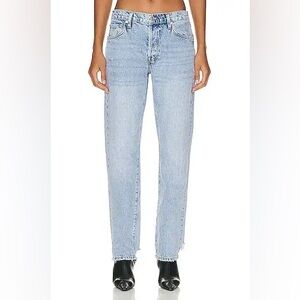 Frame Denim Le Slouch in Legacy Classic Blue Straight Distressed Jeans Size 31